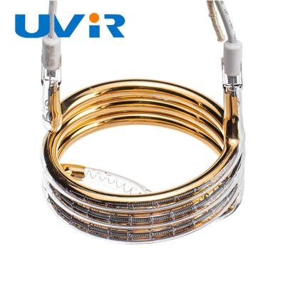 Cina Tubo infrarosso circolare del quarzo del rivestimento dell'oro della lampada di calore di Ir 380V 2700W in vendita