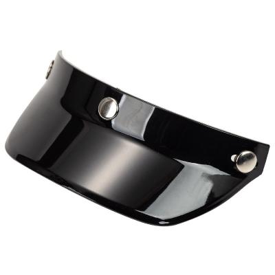 China PC ducktail visor 3 pin buckle visor for motorcycle helmet multi color availabel vintage helmet peak decoration OEM supported for sale