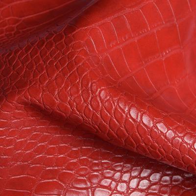 Китай Крокодил Глубокая PVC сумочка Декоративные ювелирные изделия Коробка упаковки PVC поддельная кожаная ткань продается