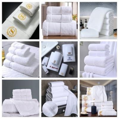 China Gepersonaliseerd logo zacht absorberend 100% katoen gezicht hand bad hotel handdoek Te koop
