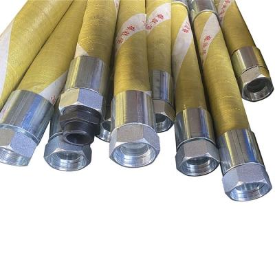 China Resistant to ultra-high temperature steam and water High Pressure Heat Resistant Steel Wire Braid Reinforced Rubber Hot Water Steam Hose Pipe for sale