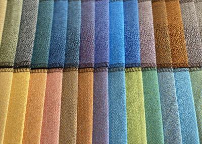 Chine Tissu de tapisserie d'ameublement protégeant du vent de Sofa Fabric Upholstery Dyed Linen de meubles à vendre