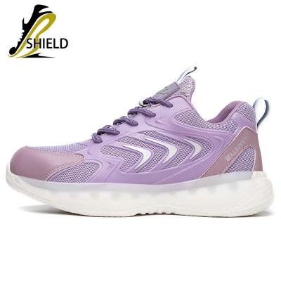 China Steel Toe Anti puncture mesh breathable low price high quality EVA sole labor insurance steel toe safety shoes for. women for sale