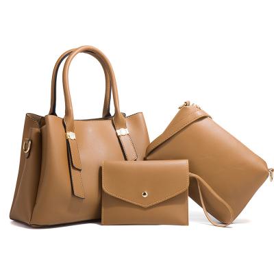 China High Quallity 2022 New Hot Sale Fashion Multi color Simple Retro Three Piece Cover Mother Bag One Shoulder Oblique Span handbags for sale