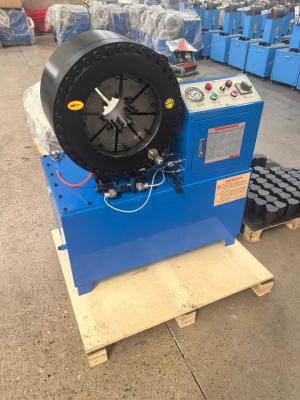 Chine 1/4 à 3' de haute capacité avec 200pcs/h Couleur bleue Modèle électrique plus court Système de bouton de tuyau hydraulique Crimping Machine pour 6-76mm Crimping Range à vendre