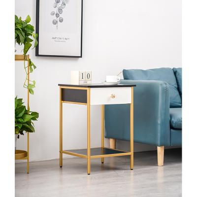 China (Size) Living Room Organizer Side Table Bedroom Nightstand Adjustable Modern Corner Table With Legs for sale
