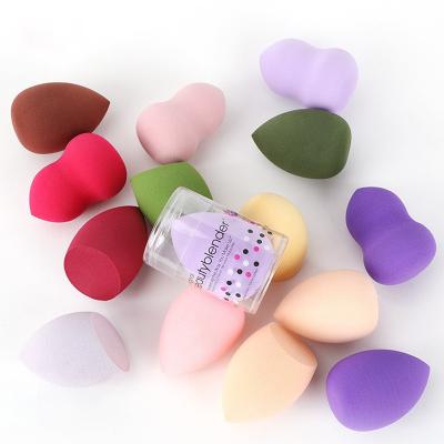 China Soft Custom Logo Private label cosmetic powder puff in egg shaped Makeup Blender Beauty Sponge makeup sponge for sale
