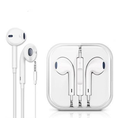 China Sport Feature Music Phone Call High Quality Original Wired EarPods For Iphone In-ear Hand Free Headset Super bass Earphone For Iphone 5/5s/6s for Android Phone for sale