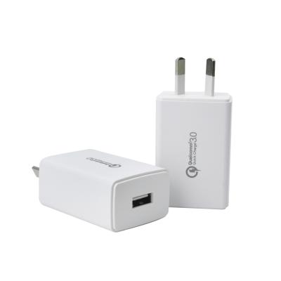 China Qualcomm 3.0 SAA Fast Charging Mobile Phone USB Fast Charging Charger For Australia for sale