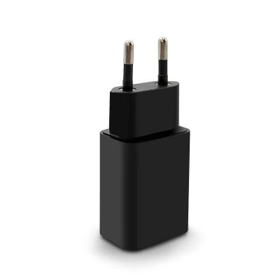 China Fanshion CE Certified EU to Plug AC Power Adapter Flat Wall USB Travel Mobile Charger 5V 2A for sale