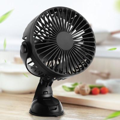 China Mini Suction Cup To Suction Cup 3 Speed Car Kitchen Fans Powered By USB Rechargeable 2200mAh Battery Bottom Portable Holder for sale