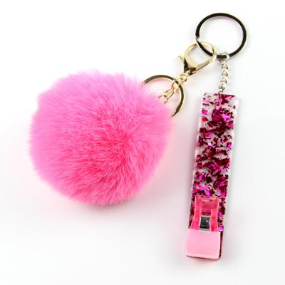 China Durable Custom Logo Credit Card Clamp ATM Card Key Chain Clips For Long Nails for sale