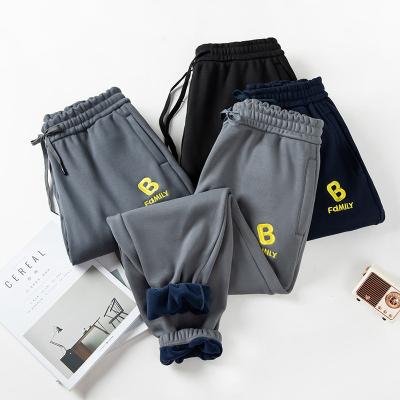 Chine Pantalons de marque de mode plus velours épaississement Pantalons décontractés pour hommes Pantalon à vendre