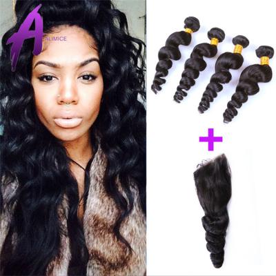 China Loose Wave Virgin Hair Straight Peruvian Virgin Loose Wave Virgin Hair for sale