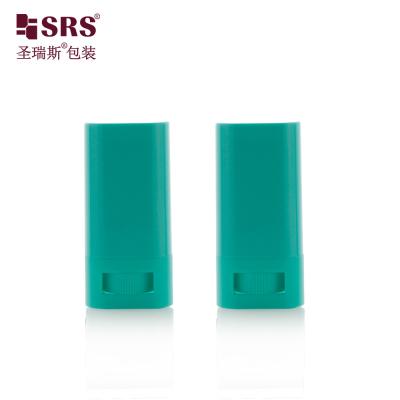 China 15ml 20ml Empty Oval Shape Pocket Size Sunscreen Balm Stick Deodorant Container for sale