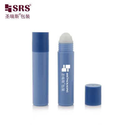 China RPP-30ml Injection Custom Color Glossy Matte Finished In Mold Plastic PCR Recycled Material Antiperspirant Roll On Bottle Packaging Applicator for sale
