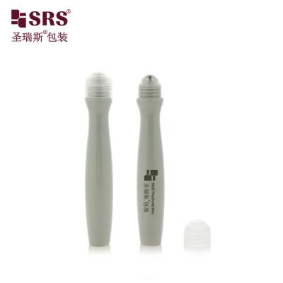 China SRS8447-15ML Customize Plastic Empty Roller Steel Ball Bottle Cosmetic Eye Gel Serum Packaging Applicator for sale