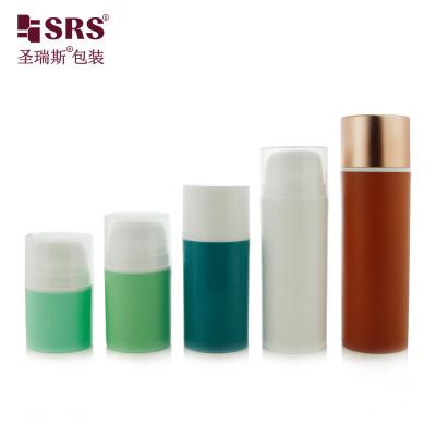 Cina PA609 30ml 50ml Cute Skin Care Cleanser Lotion Gel Foundation PP Bottiglia senza aria con pompa accesa senza perdite in vendita