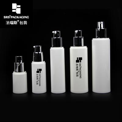 China frasco de loção para cuidados da pele branco vazio recicla 100ml 80ml 50ml bomba sem ar à venda
