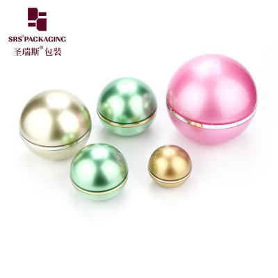 Chine forme de boule de couleur personnalisée acrylique crème pour la peau vide jarre 5g à vendre
