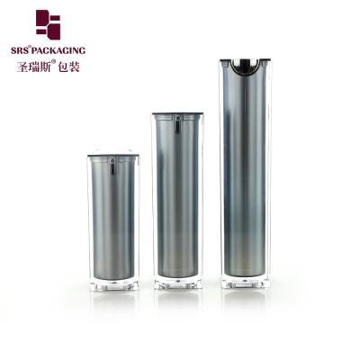 中国 スクウェア・ラグジュアリー 空の化粧水血清 空気のないローションポンプ ボトル 販売のため