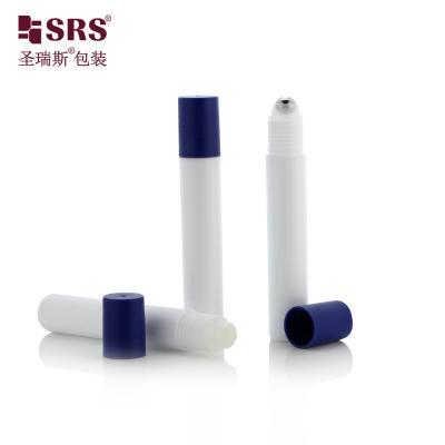 China Injecção Cor Branca Cuidados Oculares Redondos Sério Plástico Vazio Botelho de Rolo de 15 ml à venda