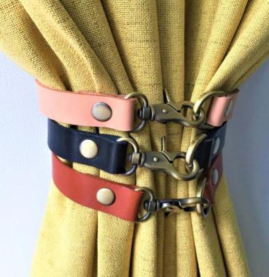 China Elegant Curtain Tie Back Tie Back Curtain Decor - Minimalist Leather Back Curtain Modern Minimalist Leather Back for sale