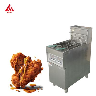 China Safety Stainless Steel Fries Frying Machine Chicken Potato Chips single Tank Fryer furnace Industrial Electric Commercial Deep Fryer for sale