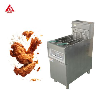 China Safety Single Cylinder 28L Long Service Life Food Grade Stainless Steel Electric Frying Machine Kitchen Commercial Fryer With Baskets for sale