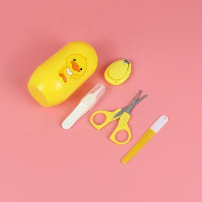 China Set of 4 Piece Safety Stainless Steel CUTECLE Cartoon Shape Nail Clippers Baby Scissors Nail Clippers for sale