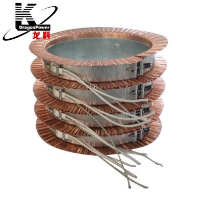 Chine Customized Industrial Ceramic Band Heater With Copper Cooling Machinery Repair Shops Air Cooling Fin For Extruder à vendre