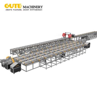 China Retail High Speed 16 - 50 mm Line Rebar Cutting CNC Steel Bar Shear Line Cut To Length Line Factory Supply With CE Certificate for sale