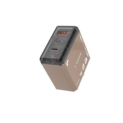 China PD Gan Carregador Nova Tecnologia Plug dobrável Superior Seguro 65w Carregamento Rápido 2 Portos Carregador Usb-c para telefone e laptop à venda