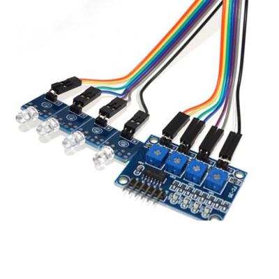 China Chinesische Fabrik Billig 4 Kanal Lichtsensor Photodioden Sensor Modul LM339 Lichtsensor zu verkaufen