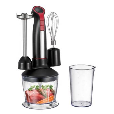 China Wholesale Special Design Multifunctional 4 IN 1 Hand Held Blender With Stepless Speed Beater Beaker Cleaver 800W Stick Blender for sale