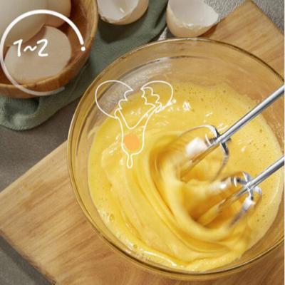 China Beater Ejector Button 2021 Link Plus Electric Hand Mixer 200W Stainless Steel Beaters Dough Hooks 5 Speed Food Mixer for sale
