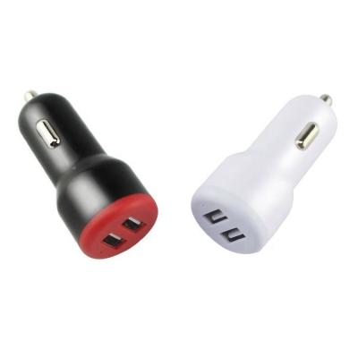 China Universal 5V 2.4A Certified Mini Dual USB Port Car Charger Suitable for Phone Tablet Vehicle Electrical Equipment for sale