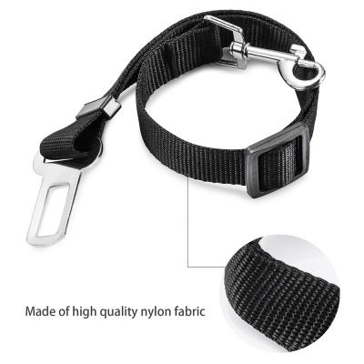China MRY 13-23 Inch Adjustable Webbing Buckle Stored Pet Car Vehicle Leash Harness Dog Safety Seat Belt for sale