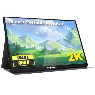 Chine Nouveau moniteur portable de 16 pouces pour ordinateur portable 2K 130Hz Affichage d'ordinateur Écran de jeu portable mince à vendre