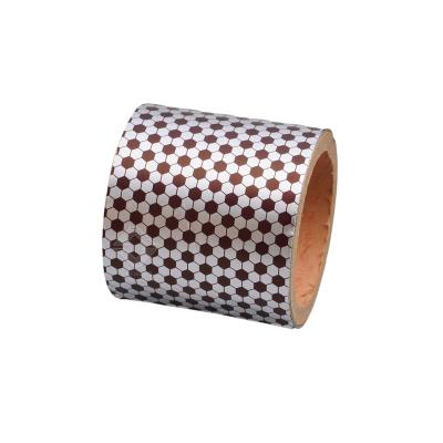 China Food Color Printed Aluminum Foil Chocolate Wrappers For Wrapping Food Chocolate Balls Chocolate Wrapping Football Roll Guard for sale