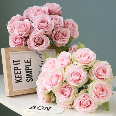 China Wholesale 12 Heads Beautiful And Colorful Peony Flower Bouquet Wedding Decoration Artificial Flower For Party Christmas Home Showroom for sale