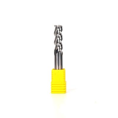 China Metal Machining EJ China Solid Carbide End Mill Cutter 1 Flute Router Bit Single Sprial Cutting Tools for sale