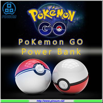 China Pokemon ball 12000mah power bank with night lighting for sale