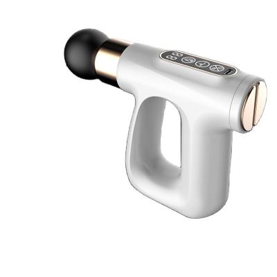 China Rechargeable Body Massager With Lcd Display Massage Gun New Product Full Body Massager Head Scalp Neck Mini Electric Massage Gun Heated Massage Gun for sale