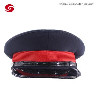 China Customized Design Embroidery Army Military Peaked Cap Anti Static for sale