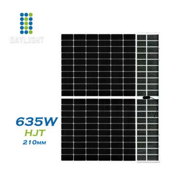 China China Manufacturer Best Quality HJT 615watt PV Price Best Bifacial Mono Solar Panel 625W 635W PV Module With CE TUV Certificate 210mmx105mm for sale
