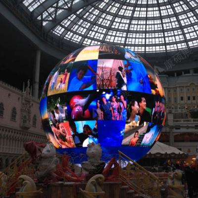 China Easy Installation Creative 360 Degree Sphere Viewable Indoor Outdoor Led Display Screen for sale