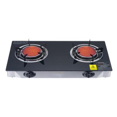 China Nutri Luxury Cooker Tempered Glass Stainless Steel Multi Brass Burner With Big Price Gas Cooker Gas Stove for sale