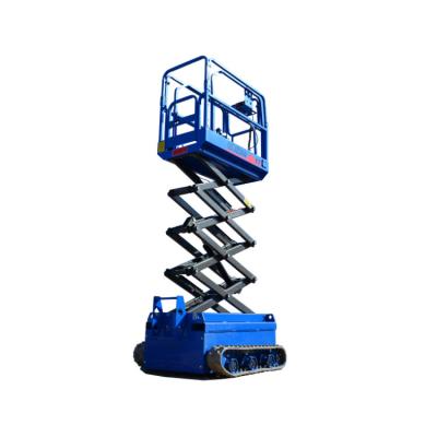 China 2021 Convenience Easy Operation Safety Hydraulic Self Propelled Movable Tracked Tracked Crawler Mini Scissor Lift For Sale for sale