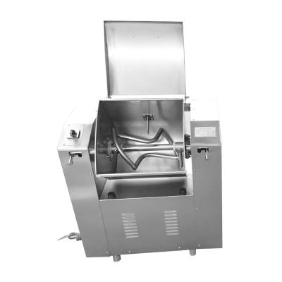 China Bakery 30 Liter Double Speed Bread Dough Mixer Stainless Steel Horizontal Dough Mixers for sale